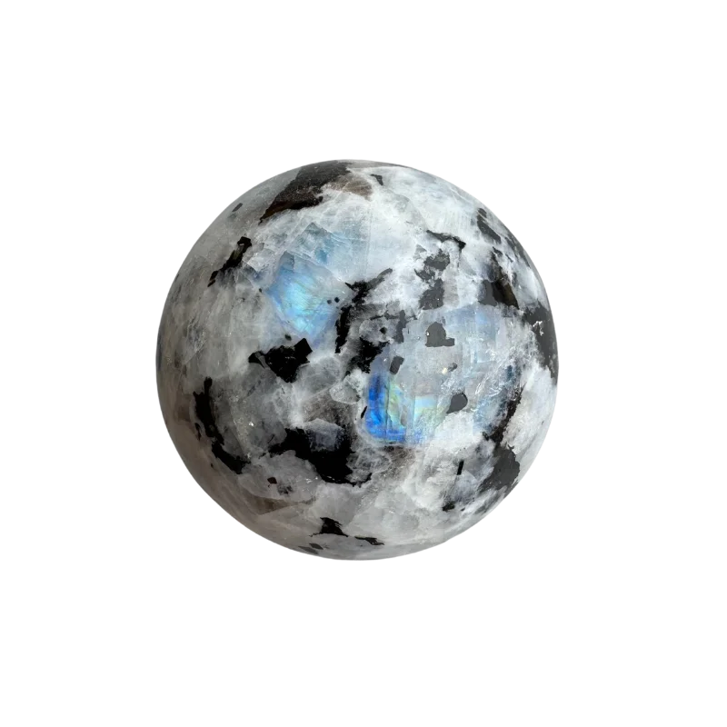 Maansteen bol 5,5 cm  (uniek)