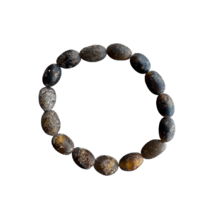Barnsteen Armband Barok 10 mm – Ongepolijst & Stoer – Voor Mannen