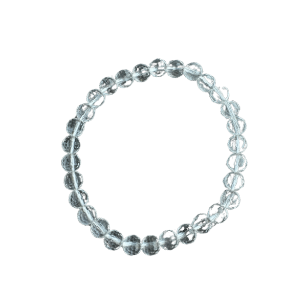Rozenkwarts Licht Facet Armband – 6 mm – Zelfliefde, Harmonie & Emotionele Zachtheid
