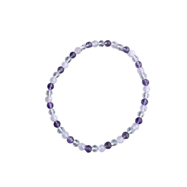 Gouden Driehoek Facet Armband – 4 mm – Harmonie, Liefde & Spirituele Zuivering