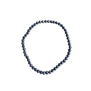 Blauw Goudsteen Facet Armband 4 mm – Ambitie, Bescherming & Innerlijke Rust