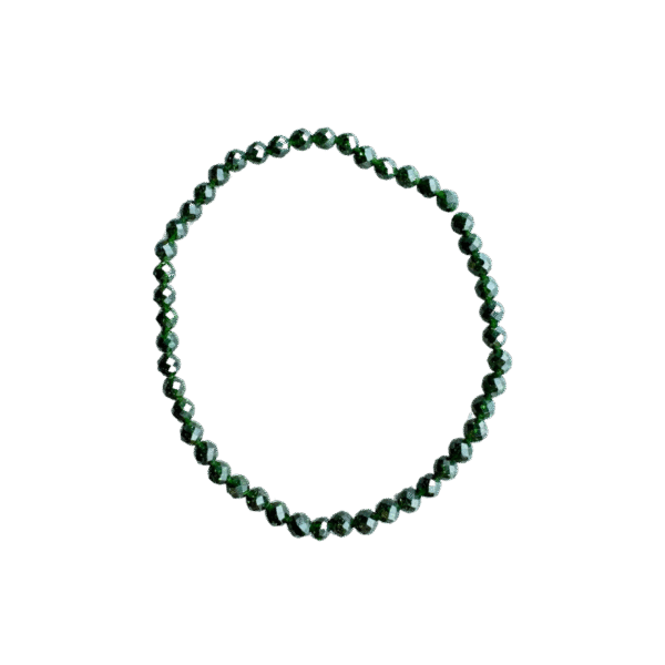 Goudsteen Groen Facet Armband 4 mm – Hoop, Bescherming & Positieve Energie