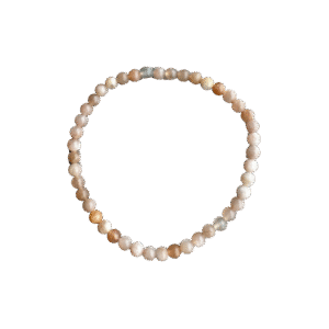 Roze Maansteen Armband – 4 mm – Zelfliefde, Vrouwelijke Kracht & Emotionele Zachtmoedigheid