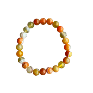 Agaat Oranje Armband – 8 mm – Stabiliteit, Creativiteit & Levenskracht