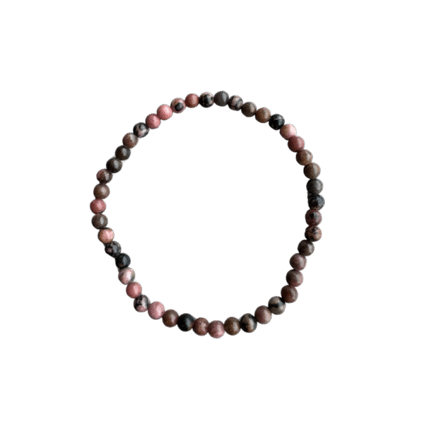 Rhodoniet Armband – 4 mm – Emotioneel Evenwicht, Vergeving & Zelfliefde