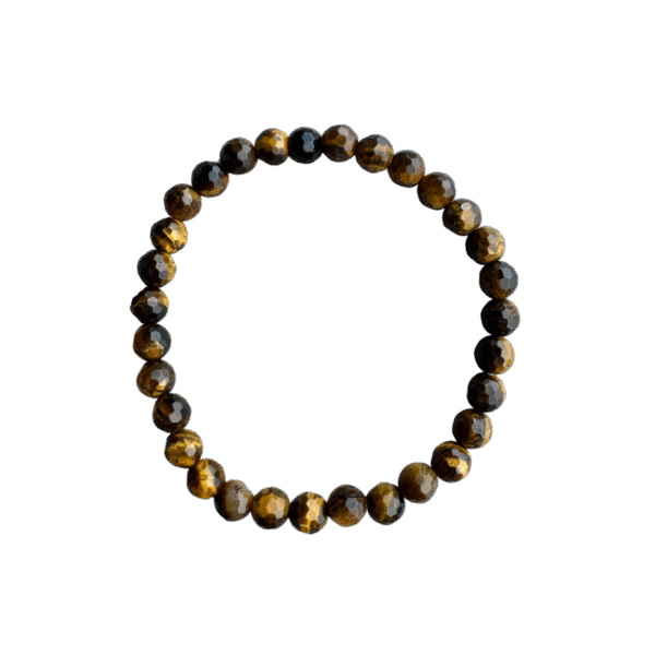 Tijgeroog Armband Facet Geslepen – 6 mm – Kracht, Bescherming & Zelfvertrouwen