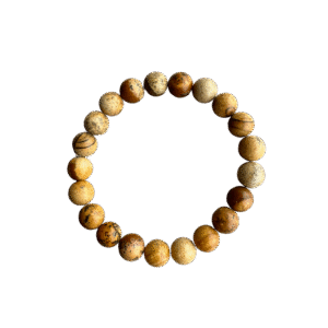 Landschapsjaspis Kogelarmband 10 mm – Aarding, Innerlijke Rust & Verbondenheid met de Natuur