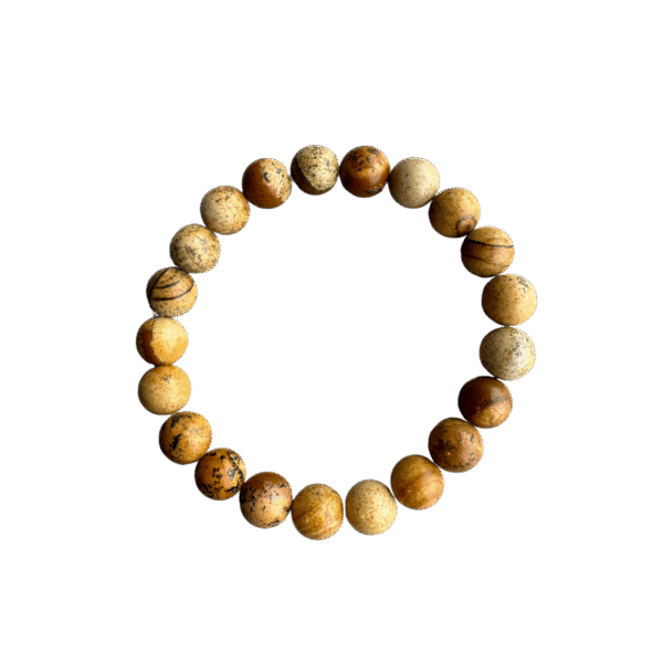 Landschapsjaspis Kogelarmband 10 mm – Aarding, Innerlijke Rust & Verbondenheid met de Natuur