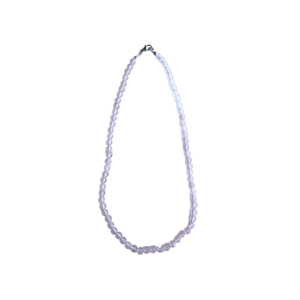 Rozenkwarts Kogelketting 6 mm – Liefde, Harmonie & Emotionele Heling – Ca. 45 cm
