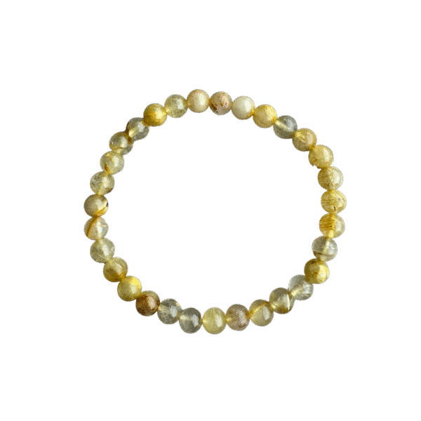 Rutielkwarts Armband – 6 mm – Inzicht, Kracht & Spirituele Verbinding