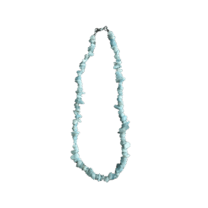 Aquamarijn Splitketting 45 cm – Communicatie & Helderheid