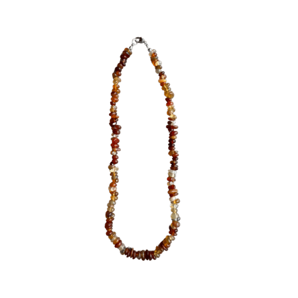Carneool Agaat Splitketting 45 cm – Energie, Motivatie & Levensvreugde