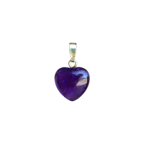 Amethist Hanger Hartje 925 Zilver Verguld – Gouden Edelsteen Sieraad voor Liefde & Rust